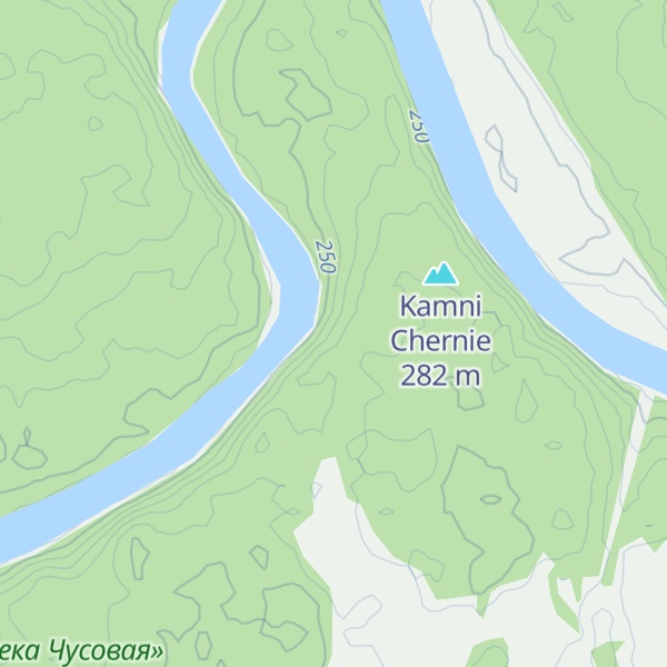 Map of Kamen Svinki