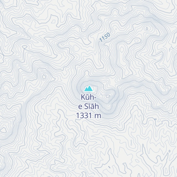 Map of Kūh-e Sīāh