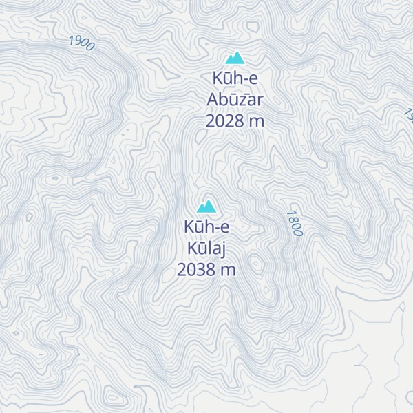 Map of Kūh-e Kūlaj