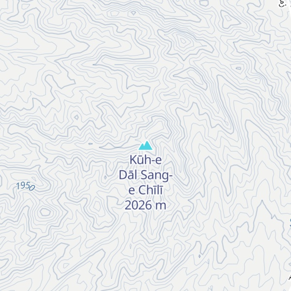 Map of Kūh-e Dāl Sang-e Chīlī