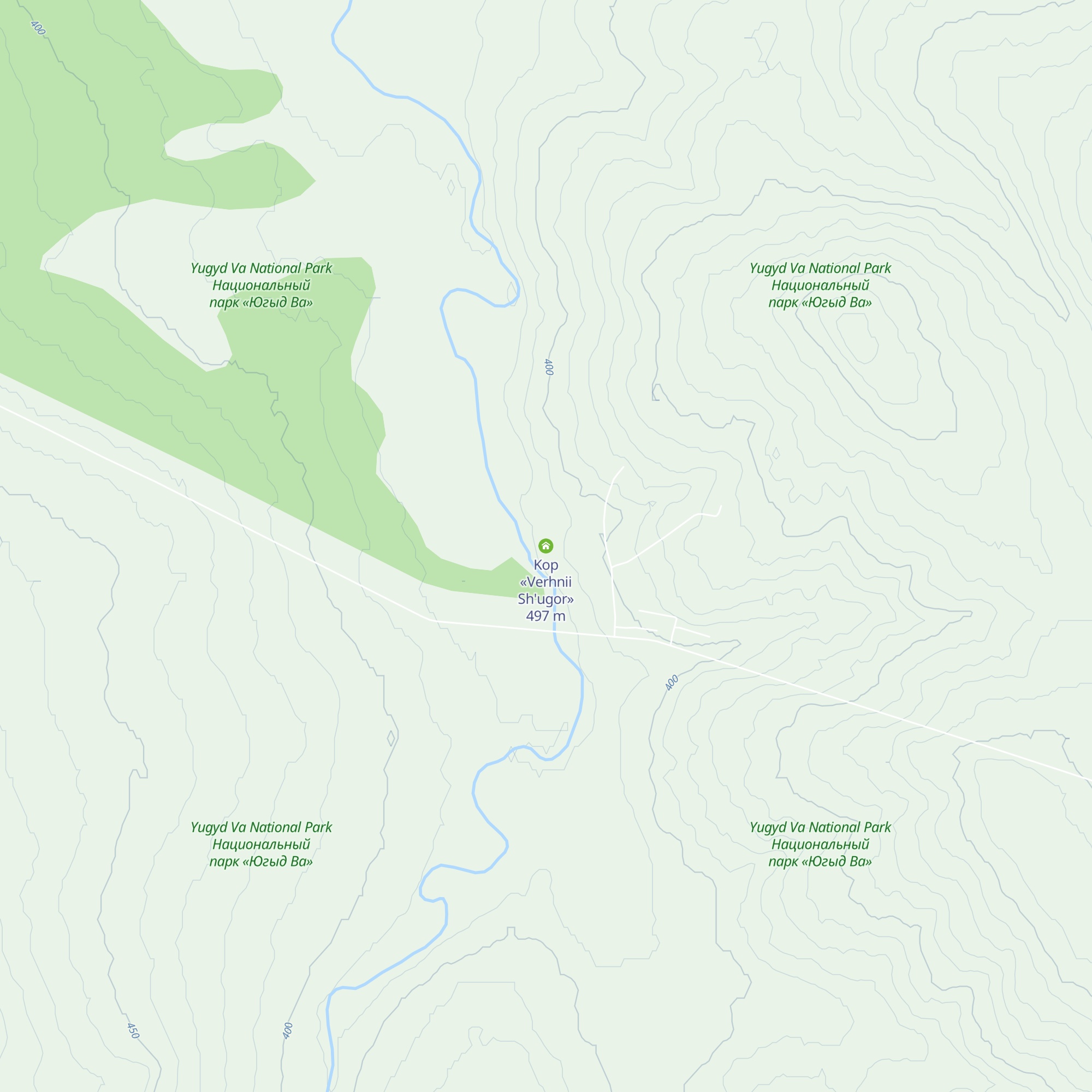 Kop «Verhnii Sh'ugor» map