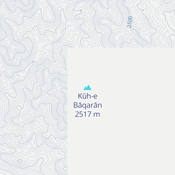 Map of Kūh-e Bāqarān