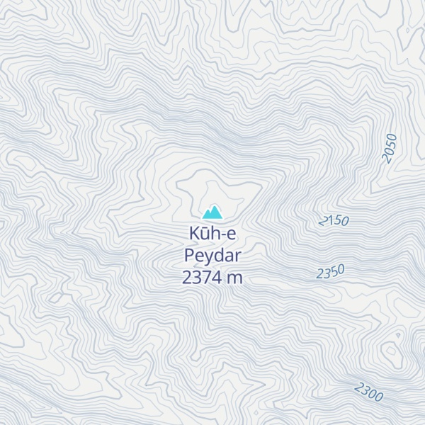 Map of Kūh-e Peydar