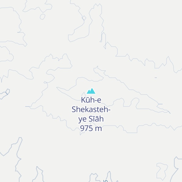 Map of Kūh-e Shekasteh-ye Sīāh