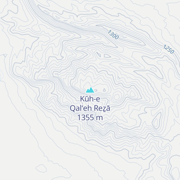 Map of Kūh-e Qal‘eh Reẕā