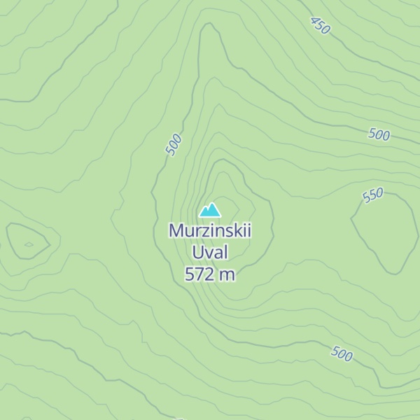 Map of Murzinskii Uval
