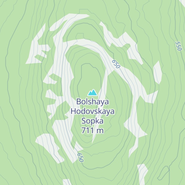 Map of Bolshaya Hodovskaya Sopka