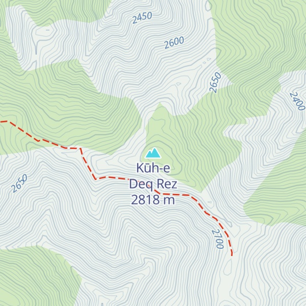 Map of Kūh-e Deq Rez