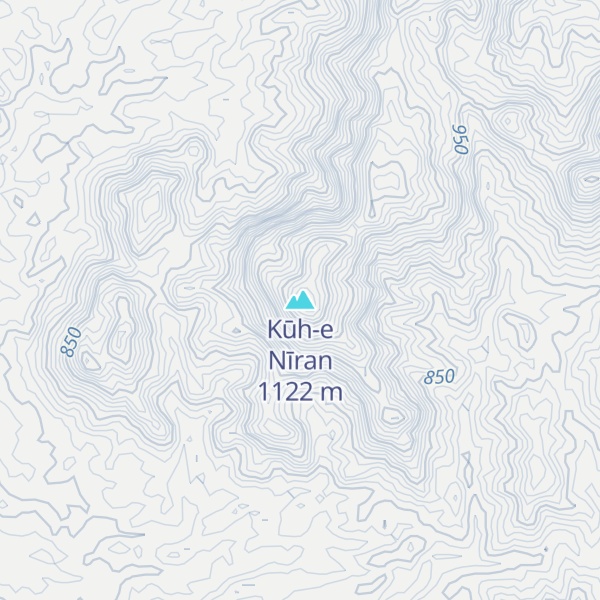 Map of Kūh-e Nīran