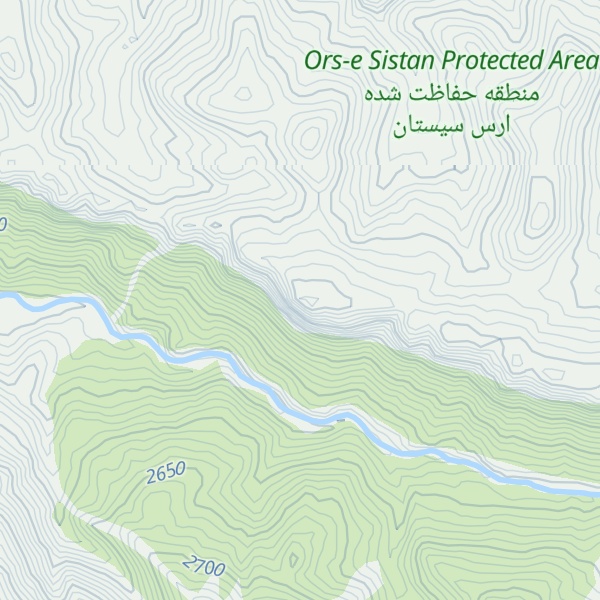 Map of Kūh Kamar-e ‘Alī Kol