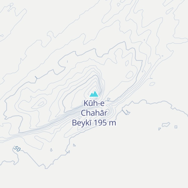 Map of Kūh-e Chahār Beykī