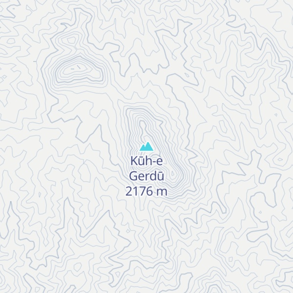 Map of Kūh-e Gerdū
