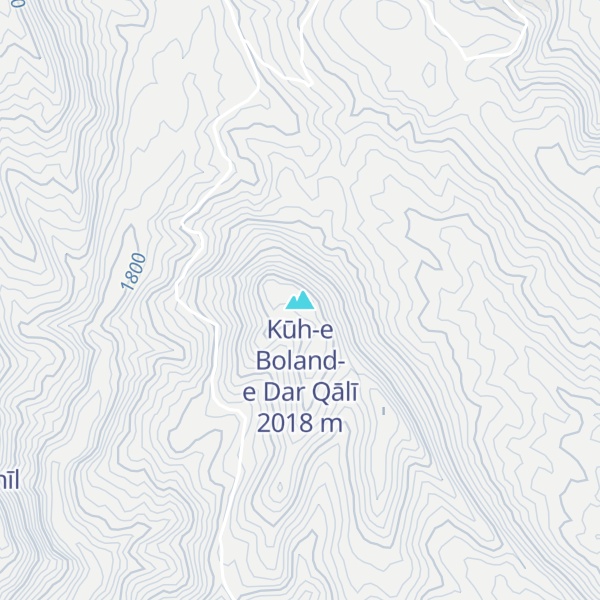 Map of Kūh-e Boland-e Dar Qālī