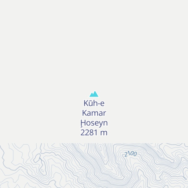 Map of Kūh-e Kamar Ḩoseyn