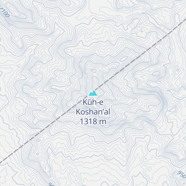 Map of Kūh-e Koshan‘al