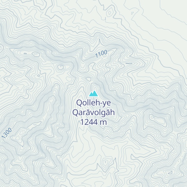 Map of Qolleh-ye Qarāvolgāh