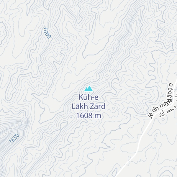 Map of Kūh-e Lākh Zard