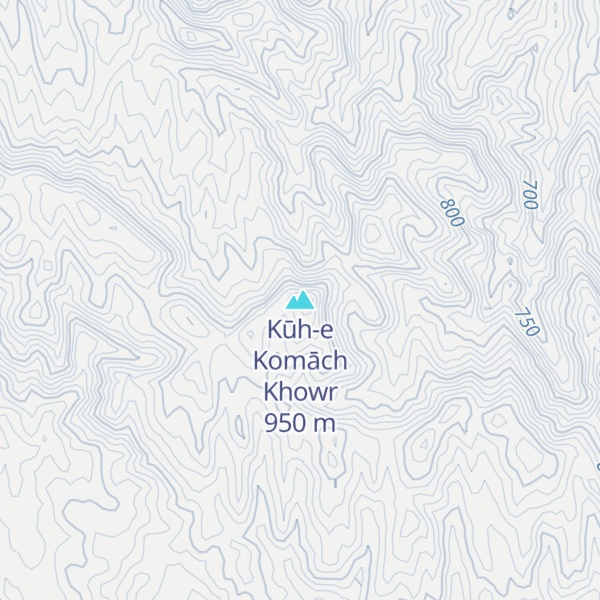 Map of Kūh-e Komāch Khowr