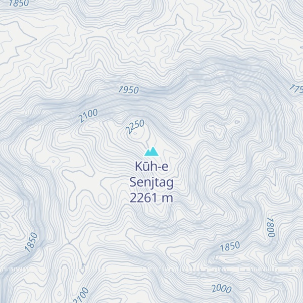 Map of Kūh-e Senjtag