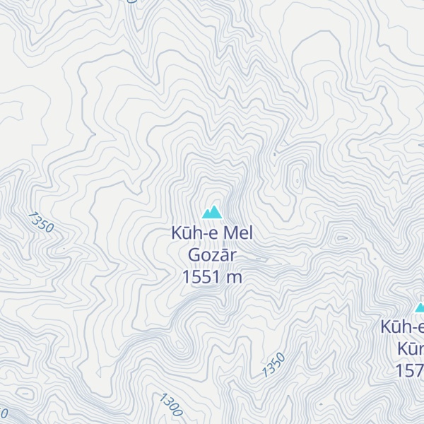 Map of Kūh-e Mel Gozār