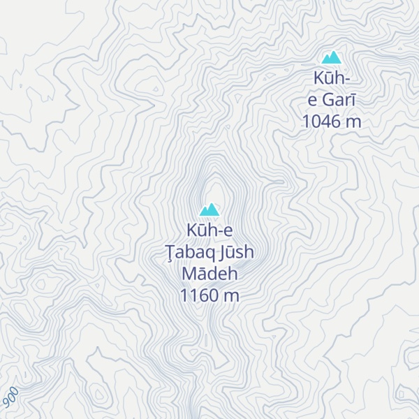 Map of Kūh-e Ţabaq Jūsh Mādeh