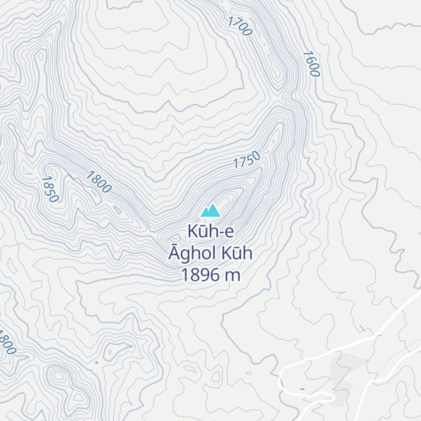 Map of Kūh-e Āghol Kūh