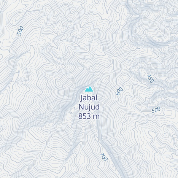 Map of Jabal Nujud