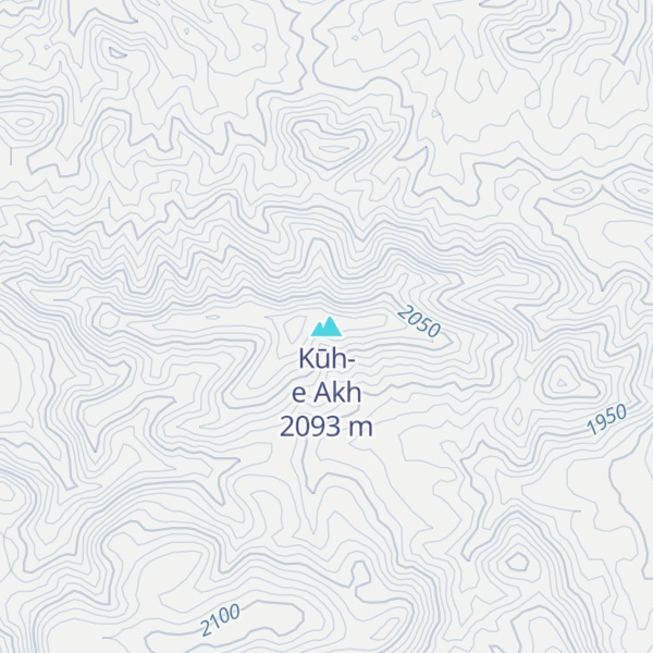 Map of Kūh-e Akh