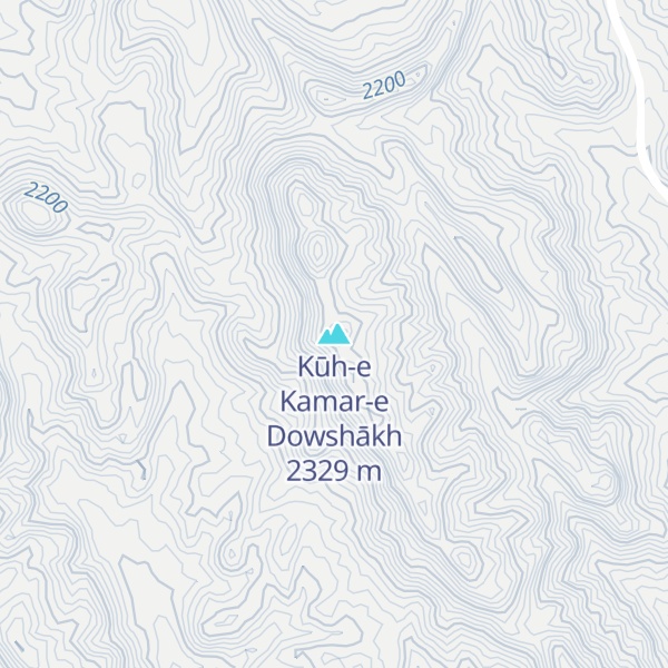Map of Kūh-e Kamar-e Dowshākh