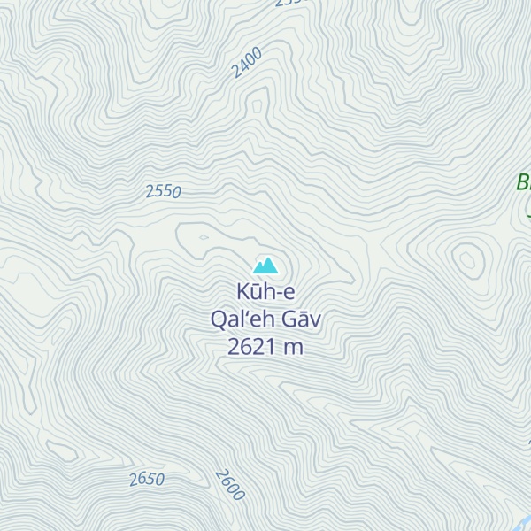 Map of Kūh-e Qal‘eh Gāv