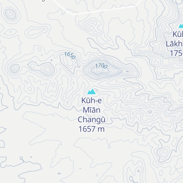 Map of Kūh-e Mīān Changū
