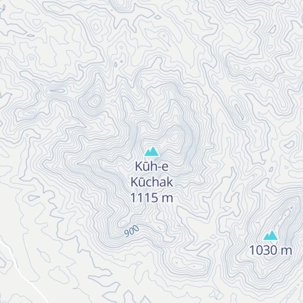 Map of Kūh-e Kūchak