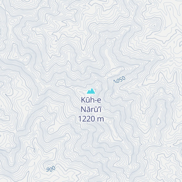 Map of Kūh-e Nārū’ī