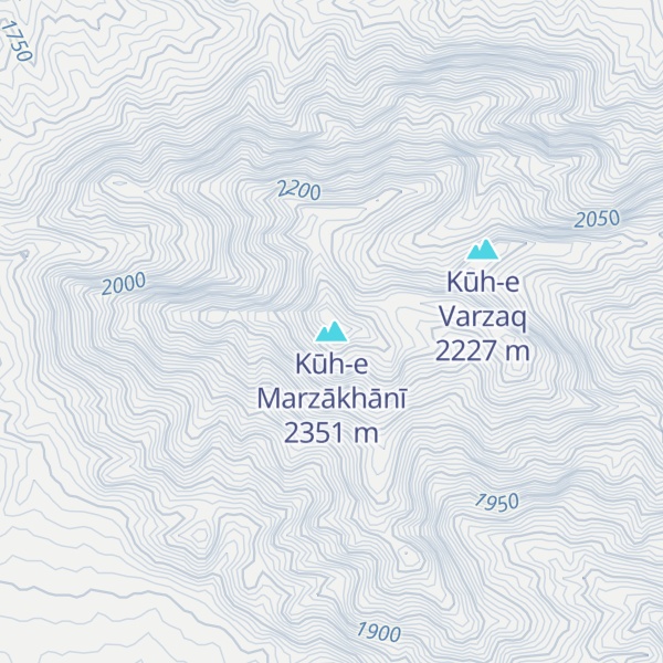 Map of Kūh-e Marzākhānī