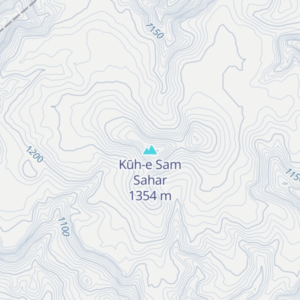 Map of Kūh-e Sam Sahar
