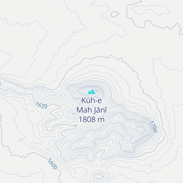 Map of Kūh-e Mah Jānī