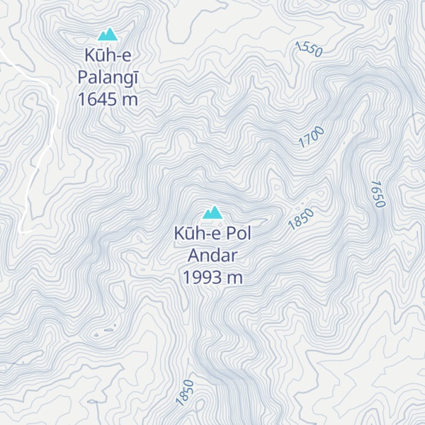 Map of Kūh-e Pol Andar