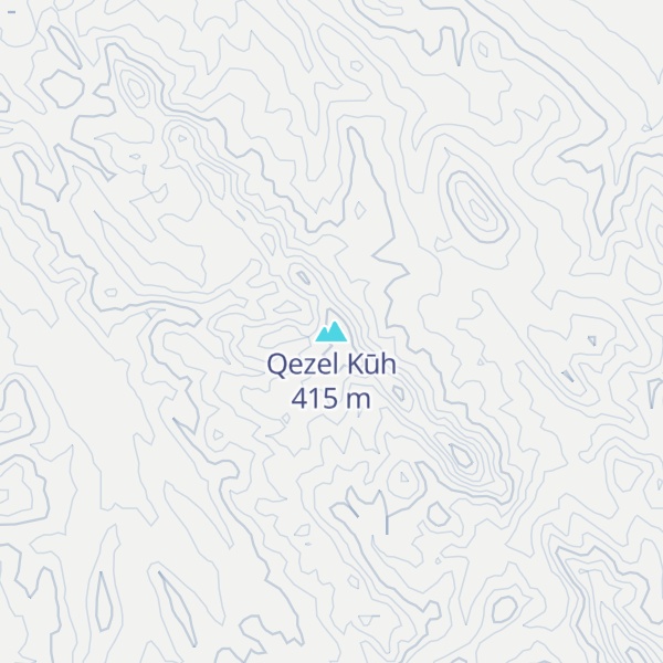 Map of Qezel Kūh