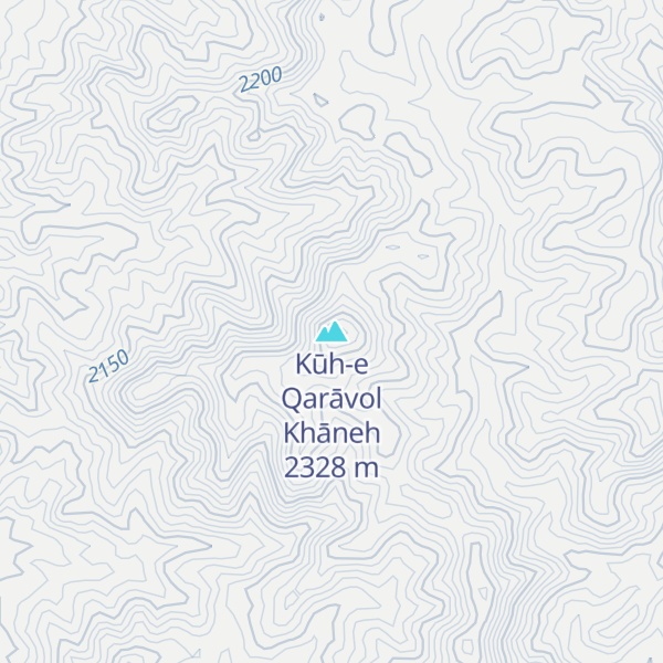 Map of Kūh-e Qarāvol Khāneh