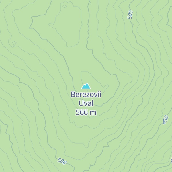 Map of Berezovii Uval