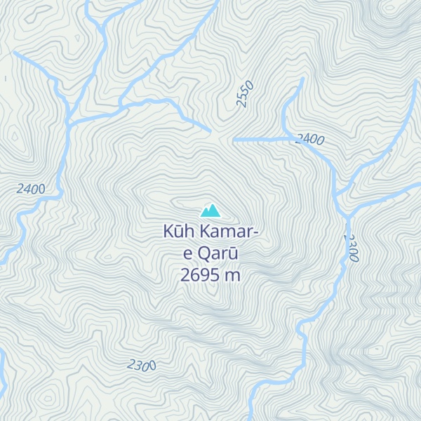 Map of Kūh Kamar-e Qarū