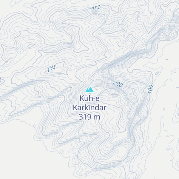 Map of Kūh-e Karkīndar