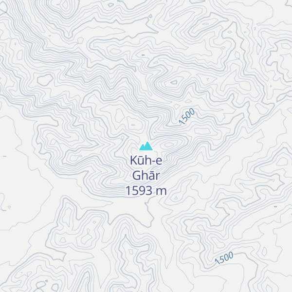 Map of Kūh-e Ghār