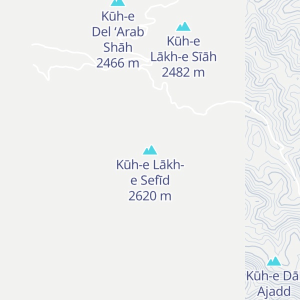 Map of Kūh-e Lākh-e Sefīd