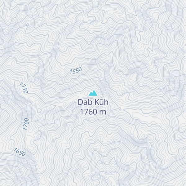 Map of Dab Kūh