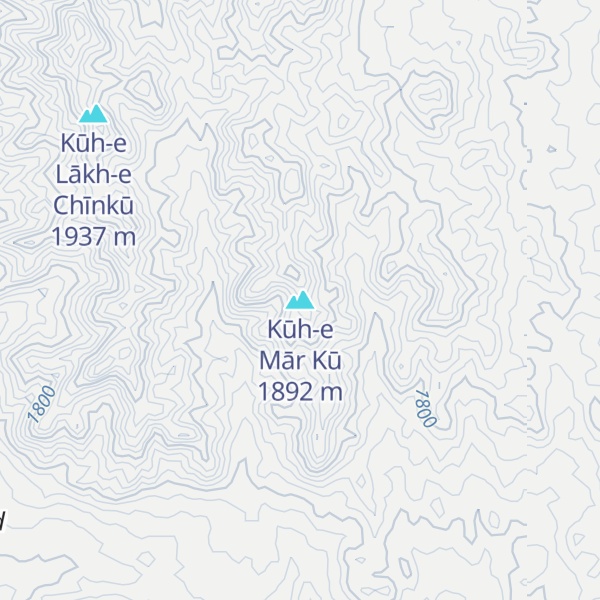Map of Kūh-e Mār Kū
