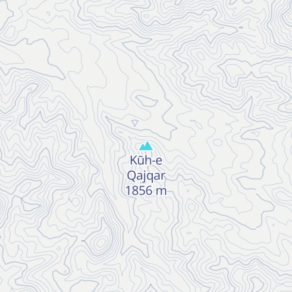 Map of Kūh-e Qajqar