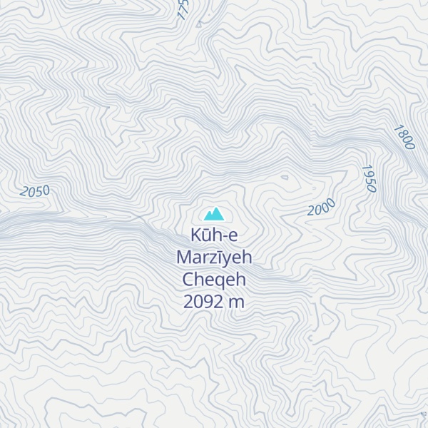 Map of Kūh-e Marzīyeh Cheqeh
