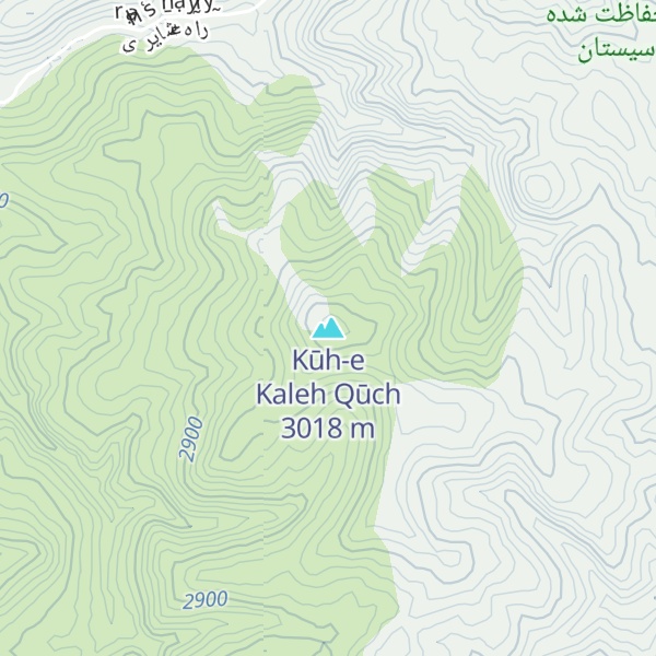 Map of Kūh-e Kaleh Qūch