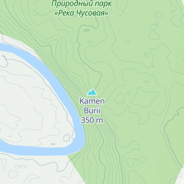 Map of Kamen Burii
